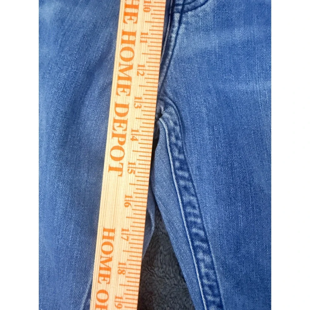 True Religion Geno No Flap SN Slim Straight Jeans Medium Wash Blue Mens 36 NEW